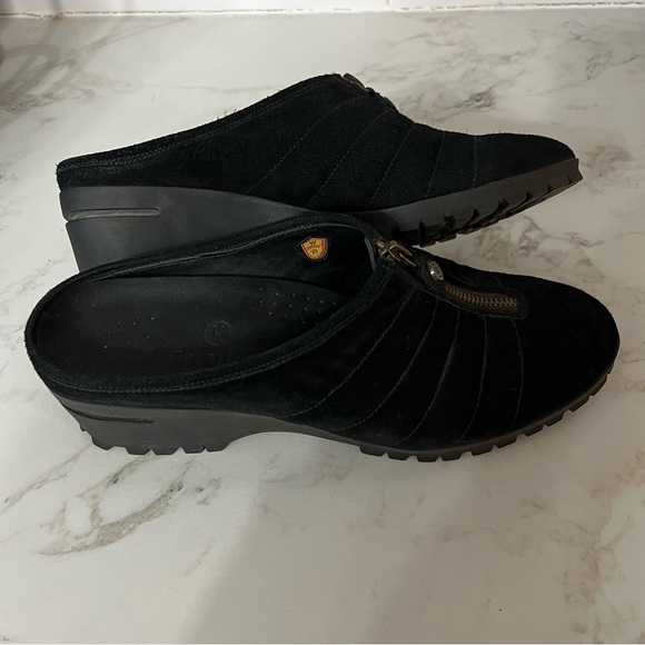 Cole Haan x Nike Air Collab Womens Clogs sz 9.5 Suede Waterproof Shoes Mules - Picture 4 of 12